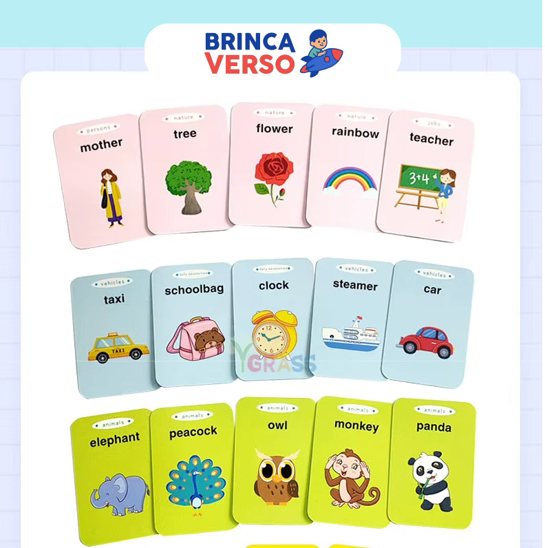 Cartões para seu filho aprender inglês - Pocket Vocab